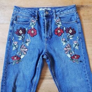 Top shop embroidered pants